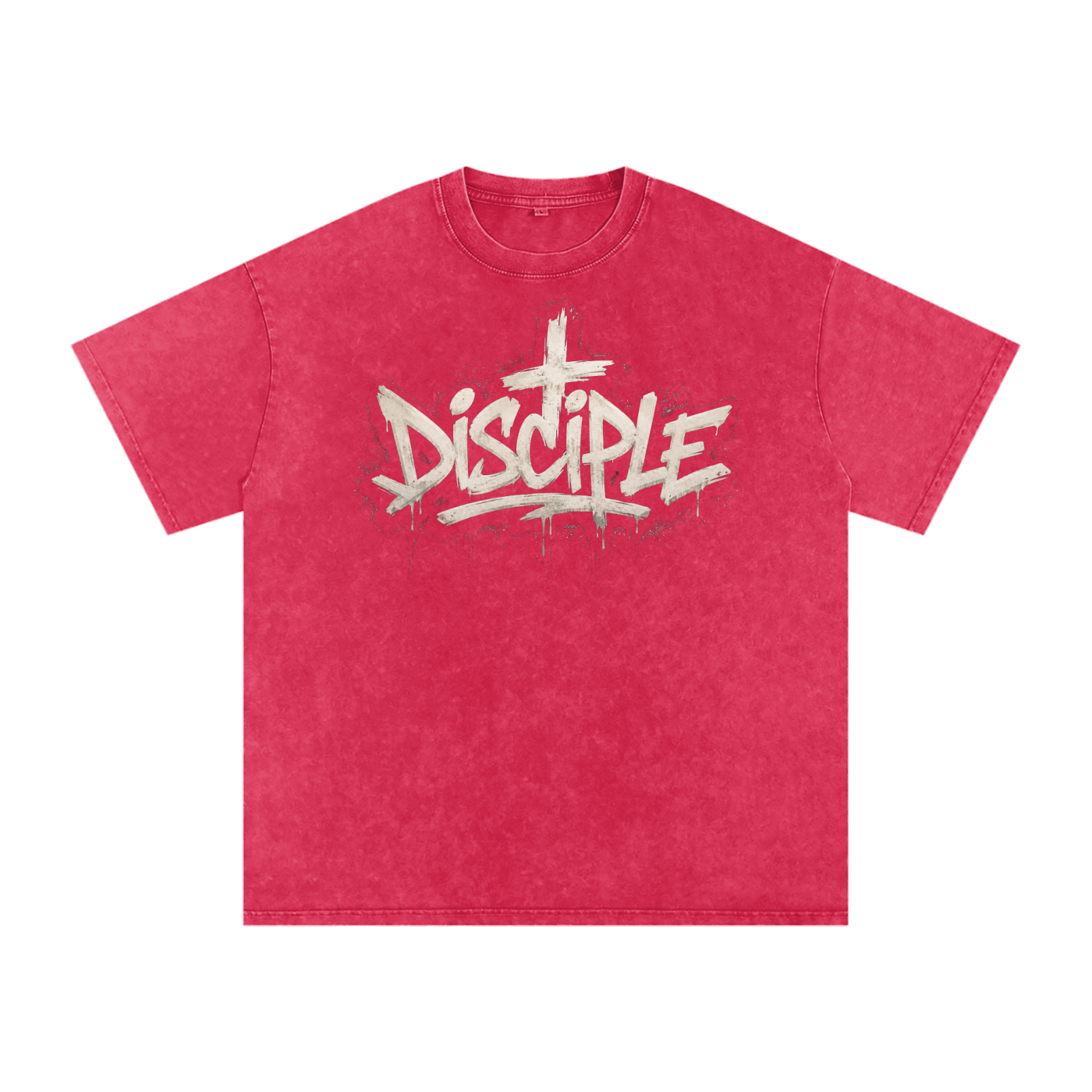 Disciple Snow Washed Oversized Cotton T-Shirt