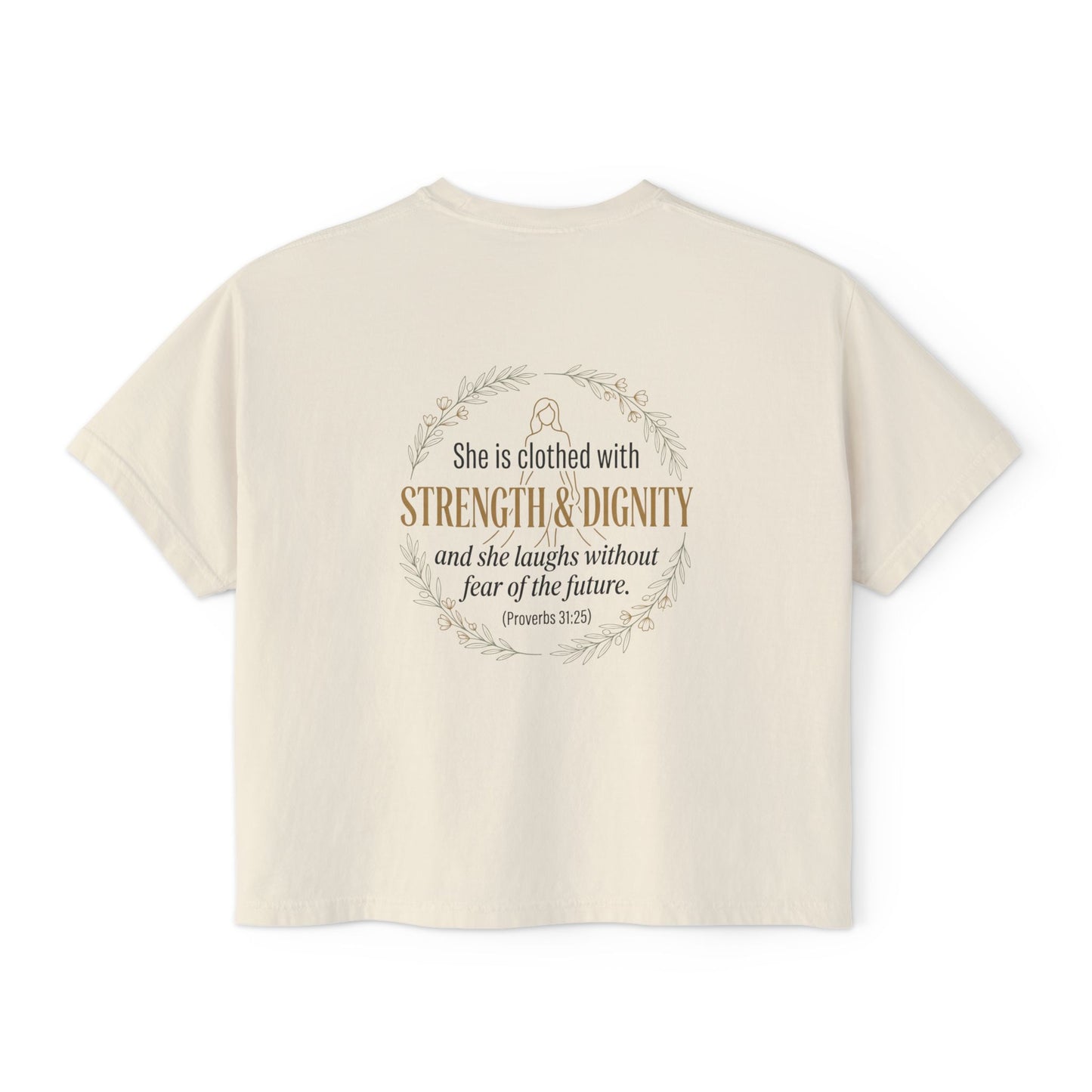 Proverbs 31:25 Women's Boxy Tee