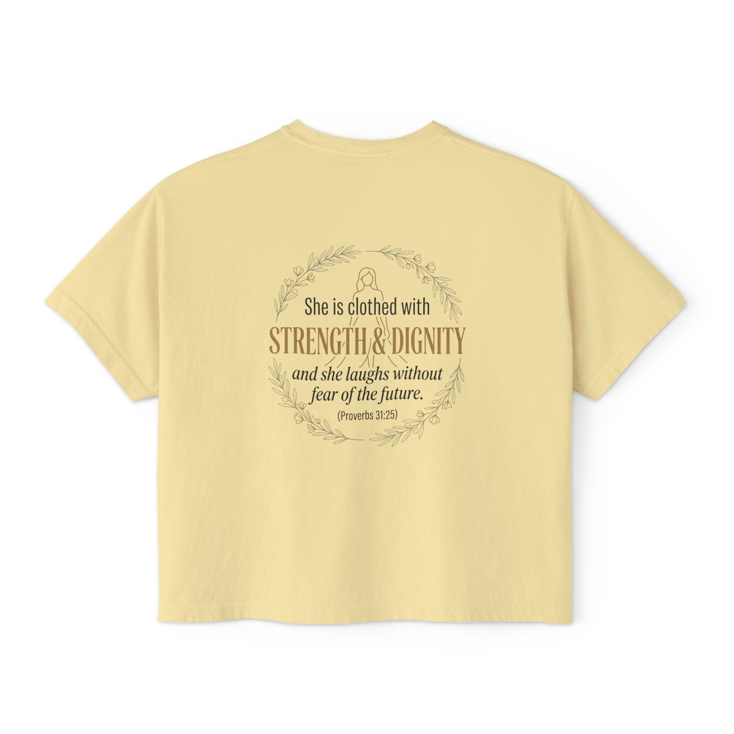 Proverbs 31:25 Women's Boxy Tee