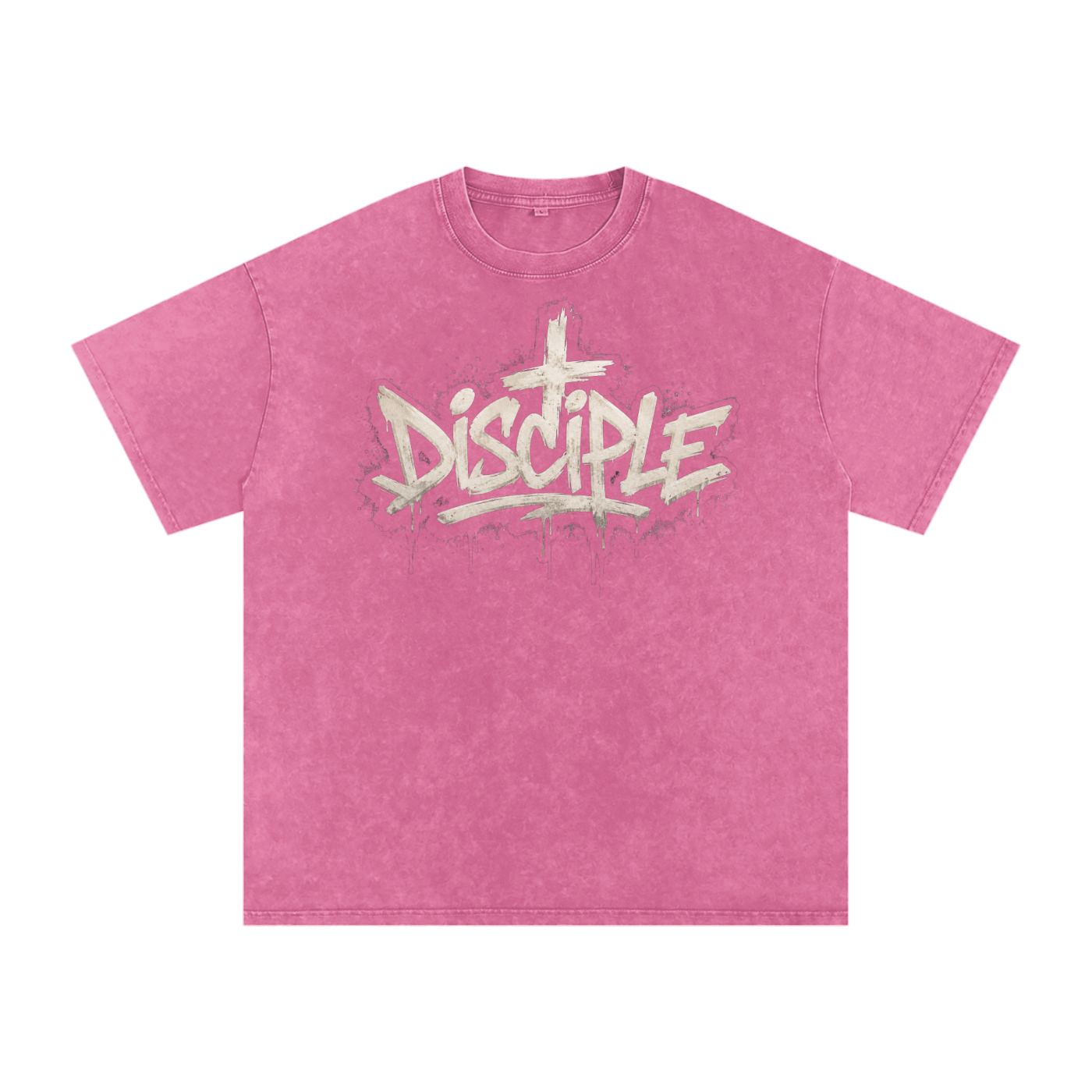 Disciple Snow Washed Oversized Cotton T-Shirt