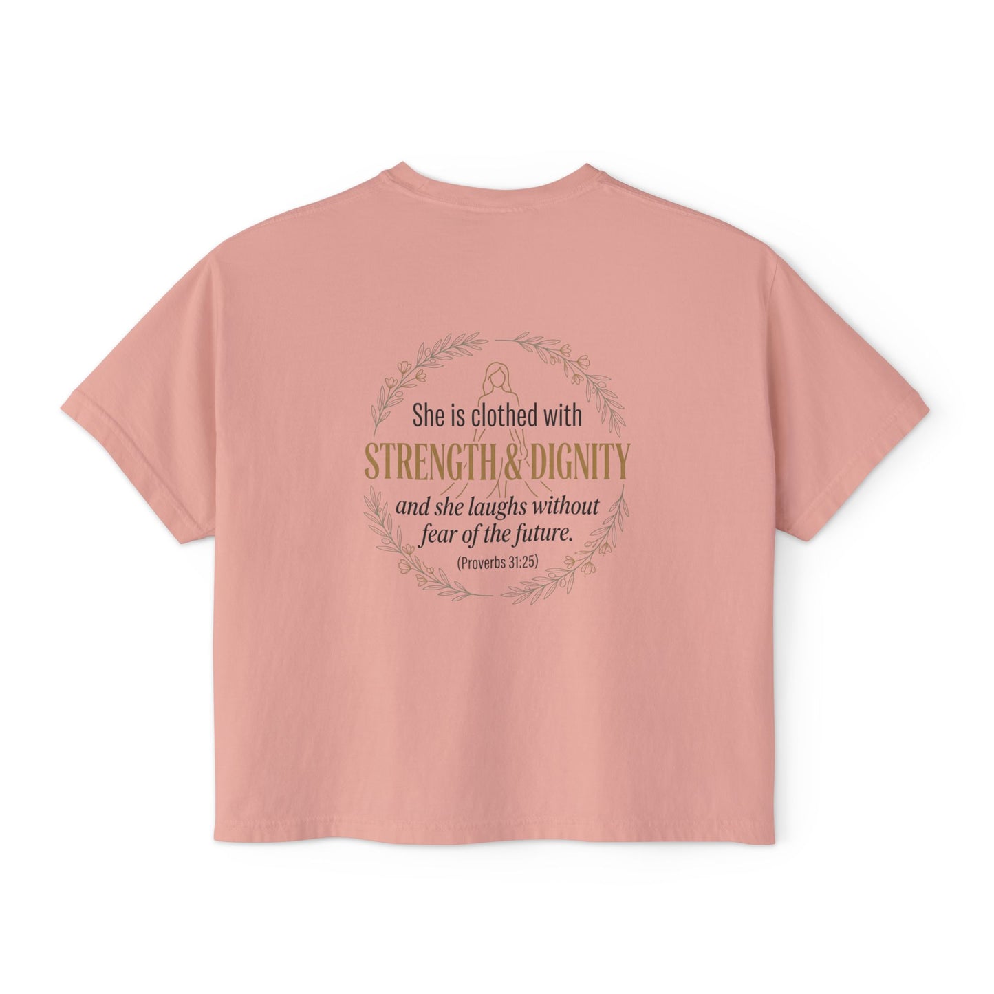 Proverbs 31:25 Women's Boxy Tee