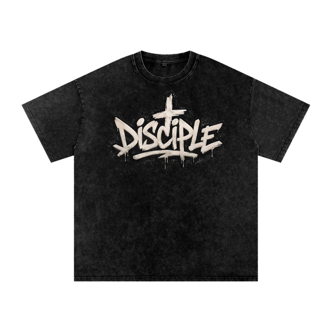 Disciple Snow Washed Oversized Cotton T-Shirt
