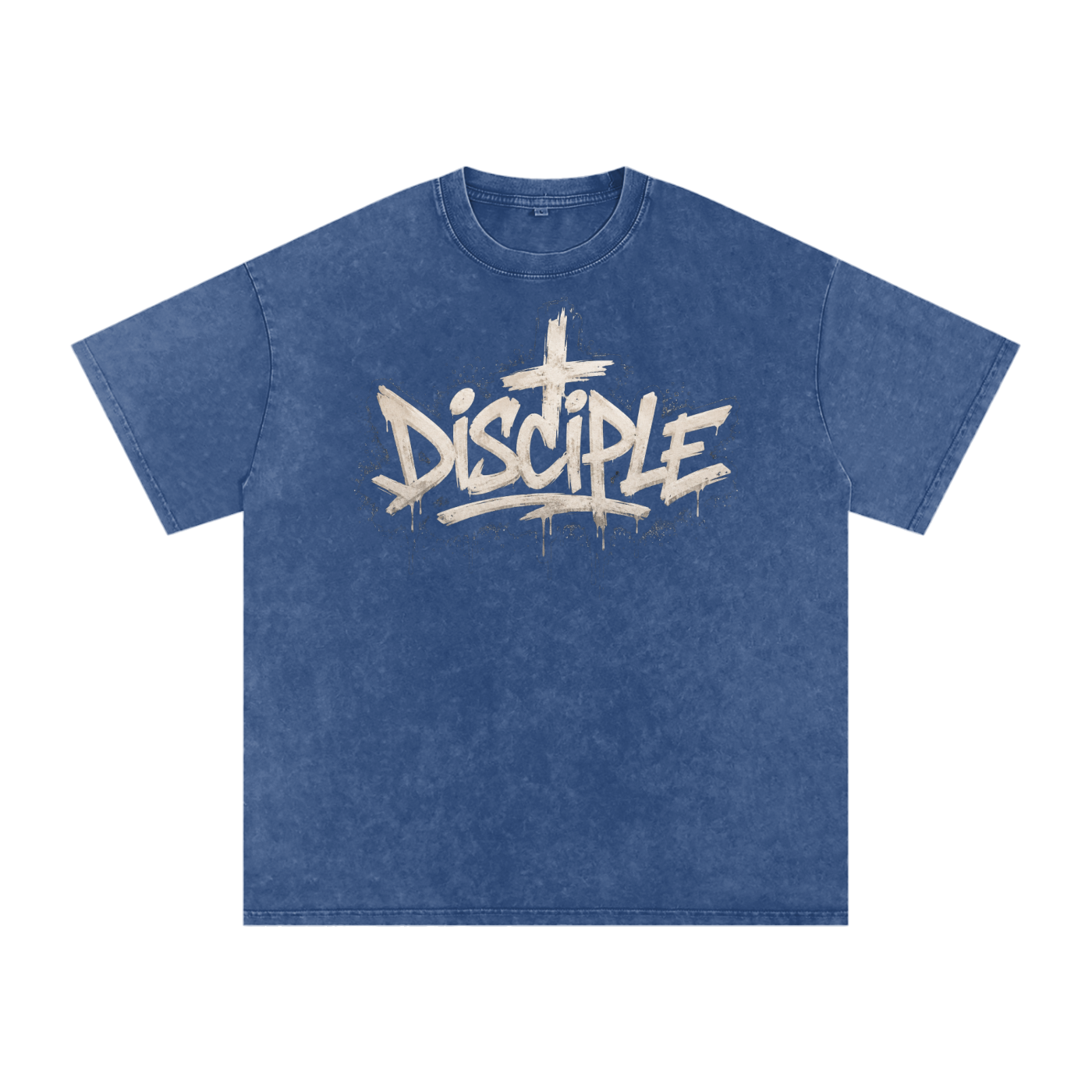 Disciple Snow Washed Oversized Cotton T-Shirt