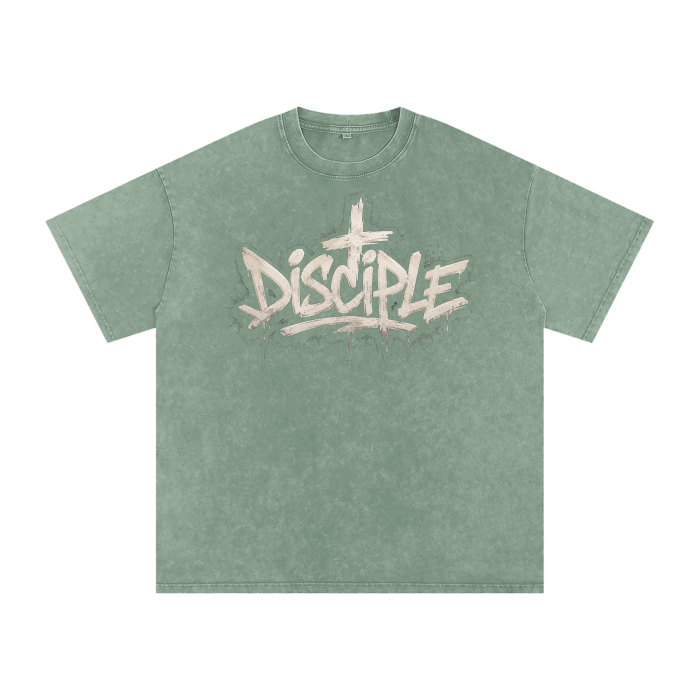 Disciple Snow Washed Oversized Cotton T-Shirt
