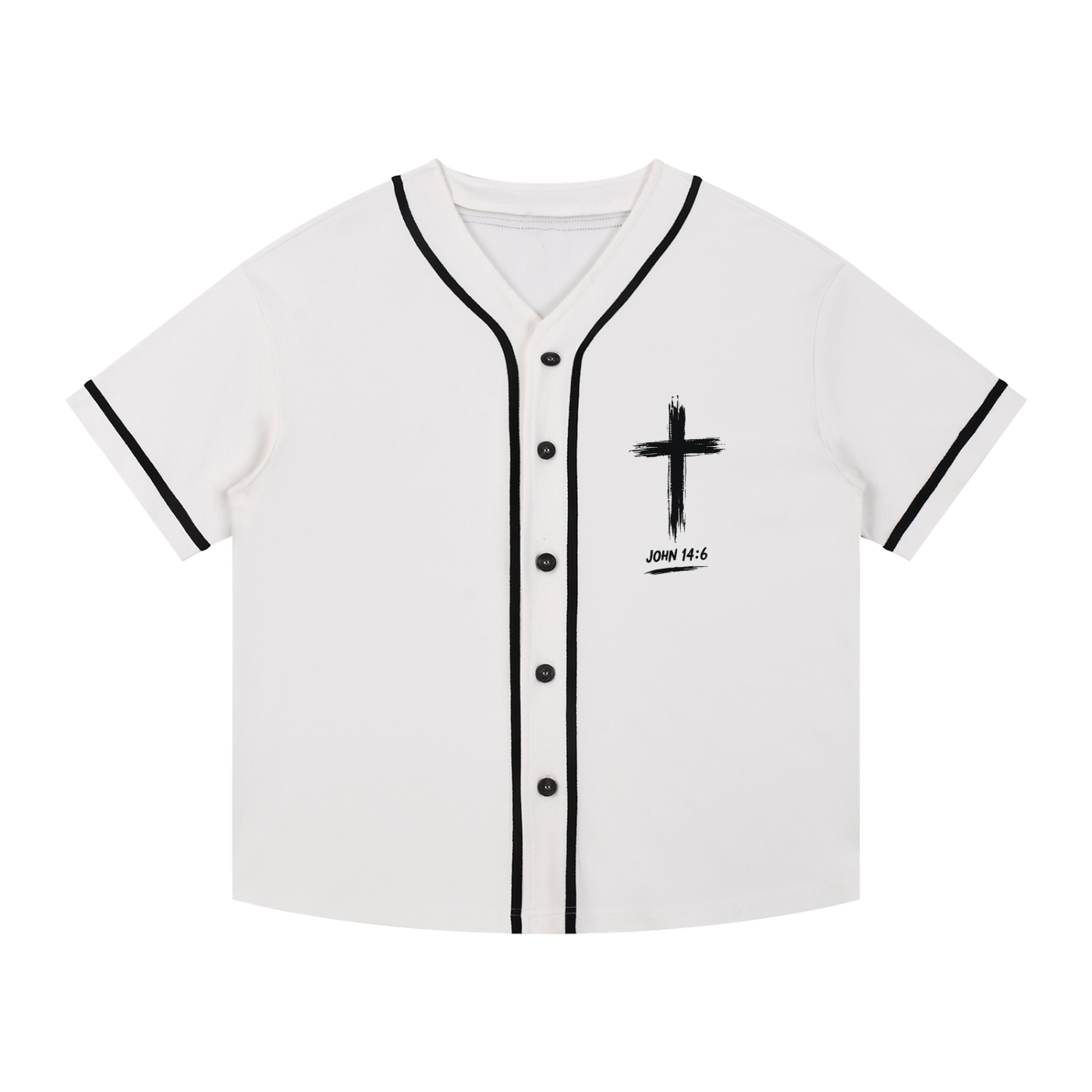 John14:6  Button-Up Jersey