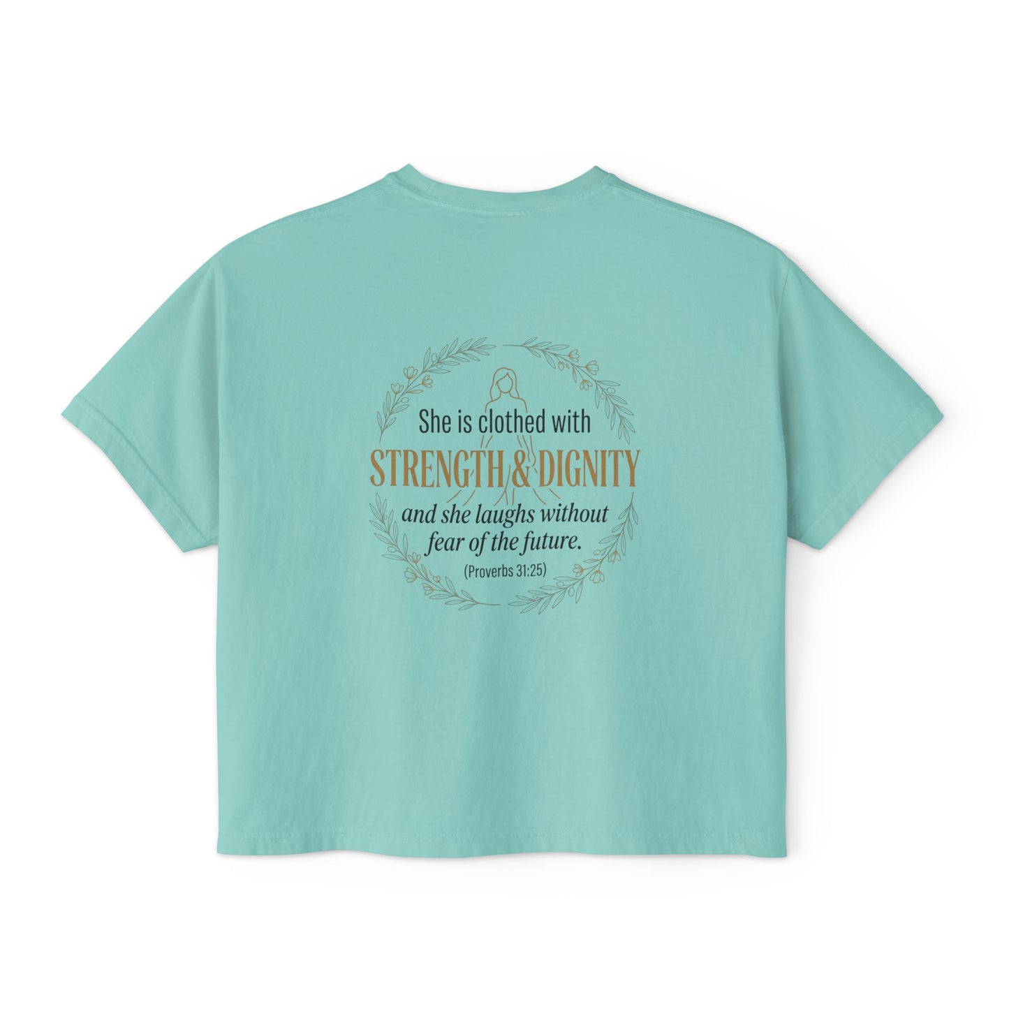 Proverbs 31:25 Women's Boxy Tee