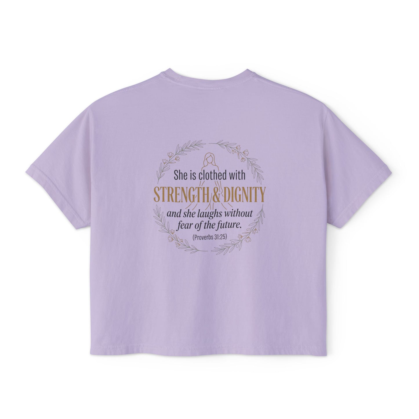 Proverbs 31:25 Women's Boxy Tee
