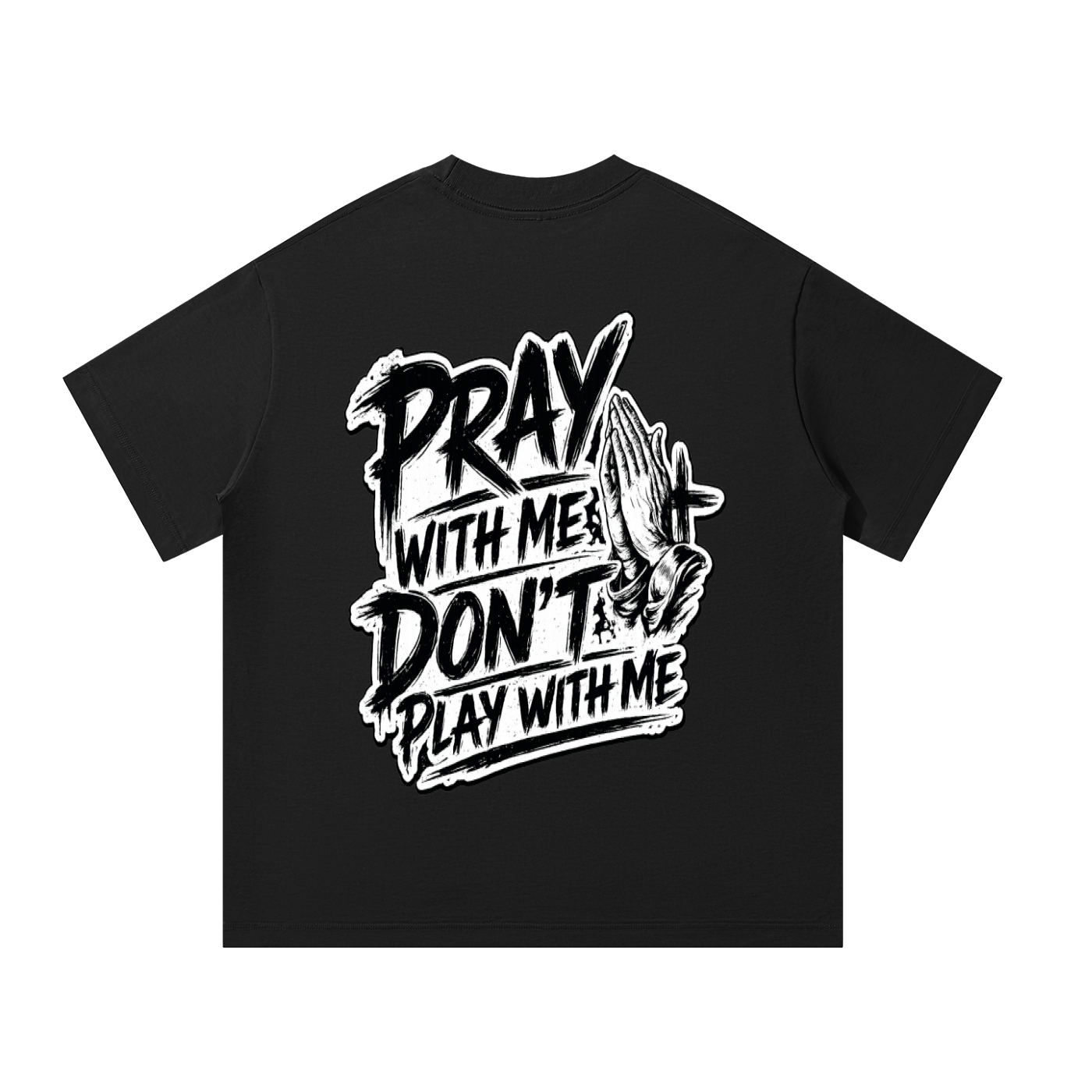 Pray > Play Oversized Tee