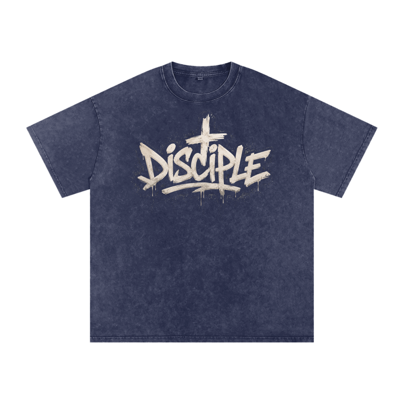 Disciple Snow Washed Oversized Cotton T-Shirt